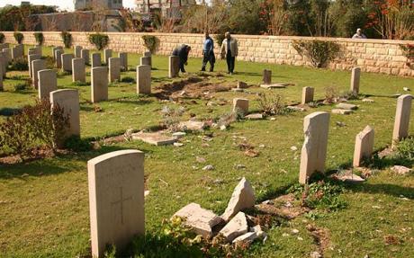 Gaza War Graves damaged