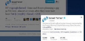 Israeli regime uses Guns n Roses for propaganda