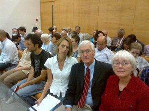 Rachel Corrie's family at the trial verdict