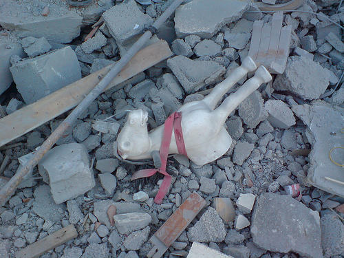 Child's toy in Rafah Child's Toy in Rafah