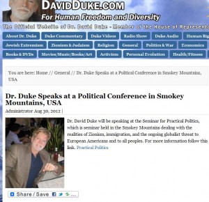 Duke Stormfront conference