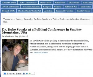 Duke Stormfront conference