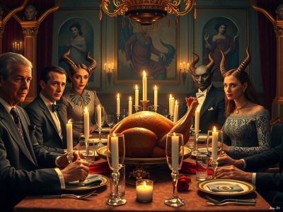 White supremacist settler ritual feast